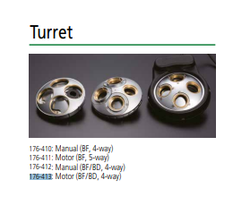 Turret for Hyper MF-U Motorized (BD), 4 Pos. 176-413