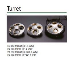 Turret for MF-U Manual (BD), 4 Pos., with Sensor 176-412