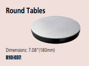 Round Table 180mm Ø Hardness testing machines 810-037