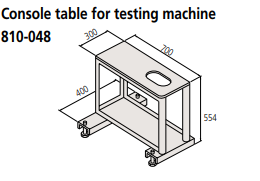 Steel table for Rockwell hardness testing machines 810-048