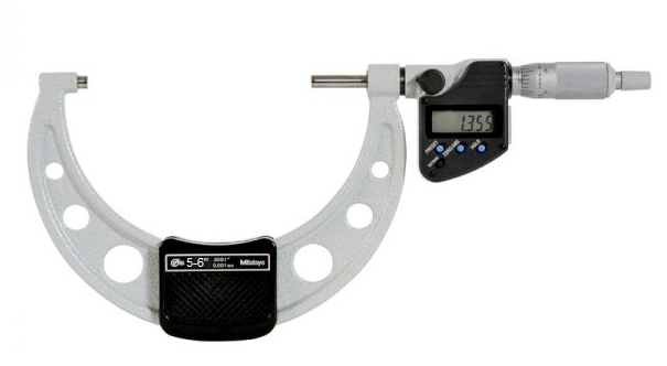 Digital Micrometer IP65, Inch/Metric 125-150mm/5-6", with Output Item number: 293-351-30 Ratchet Stop