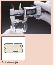 Digital ABS Blade Caliper Inch/Metric, 0-150mm/0-6", IP67, Thumb Roller 573-734-20