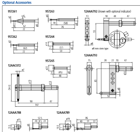 QM Height with Air Floating, Inch/Metric 0-24", 0,00005"/0,0001"/0,0002", 518-247