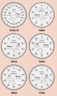 Dial Gauge, Flat Back, ISO Type Jewelled Bearing, 5mm, 0,01mm 1044AB-15