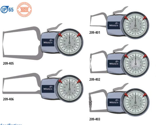 External Dial Caliper Gauge , 0,005mm 209-404, 0-20mm