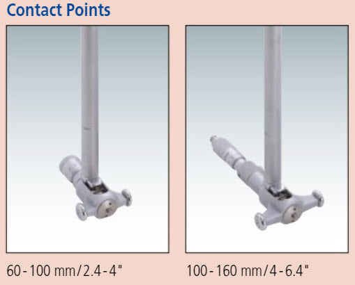 2-Point Inside Measuring Instrument Range 24-32" Graduation .0005"  With Micrometer Head 511-848-20