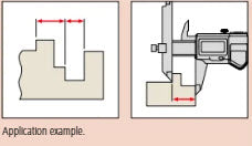 Mitutoyo Digital ABS Offset Centerline Caliper Inch/Metric,10-160mm/ 0,4-6,4", IP67, Thumb Roller 573-705-20