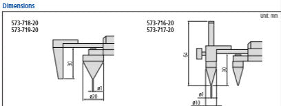 Digital ABS Back-Jaw Caliper, IP67  10,1-200mm, Edge/Center 573-718-20