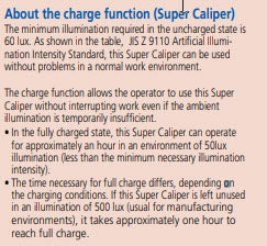 Digital Solar Caliper, 0-200mm/0-8" x .01mm/.0005" No Output, Square Depth Rod & Thumb Roller 500-787 IP67