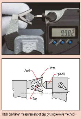 Digital 3 Flute V-Anvil Micrometer 1-1,6" 314-353-30