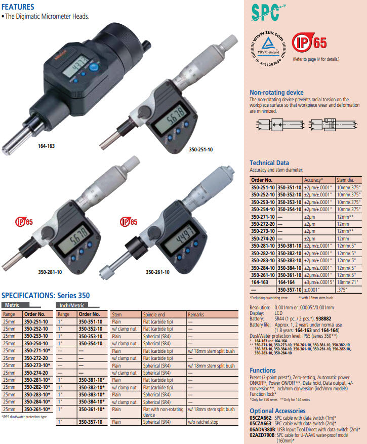 Mitutoyo 176-819E Series 176 TM-Series TM-1005B Toolmakers Microscopes Range 4 x 2" / 100 x 50mm