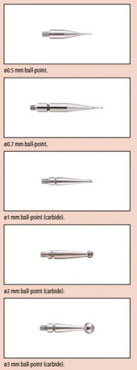 Mitutoyo Stylus for Serie 513 D=1mm, 15.2mm Length, Steel Item number: 131314