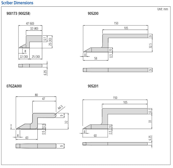 Height Gauge Contact Sensor for Height Gauges Item number: 905201