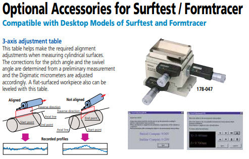 Mitutoyo Three-Axis Adjustment Table - 178-047