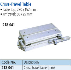 Mitutoyo Cross-travel Table (mm) - 218-041