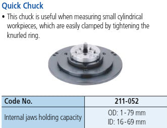 Mitutoyo - Quick Chuck 211-052