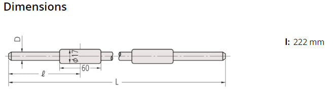 Micrometer Setting Standard Length: 1050mm 167-366