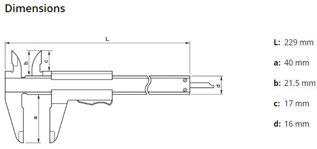 Mitutoyo Vernier Caliper with Thumb Clamp 0-150mm/0-6", 0,05mm, Metric/Inch 531-122