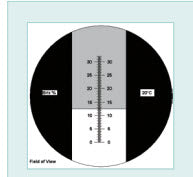 MHC 854-4018 Refractrometer RHB-18, Range 0-18%, Grad. 0.1%, without ATC