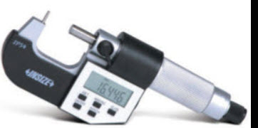 INSIZE 0-25mm/0-1" Digital Cylindrical Anvil Tube Micrometers - 3561-25