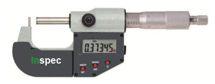 Inspec Tube Micrometer 0-1"/0-25mm x .00005"/.001mm Code 236-71-110 Type A Pin Anvil & Flat Spindle