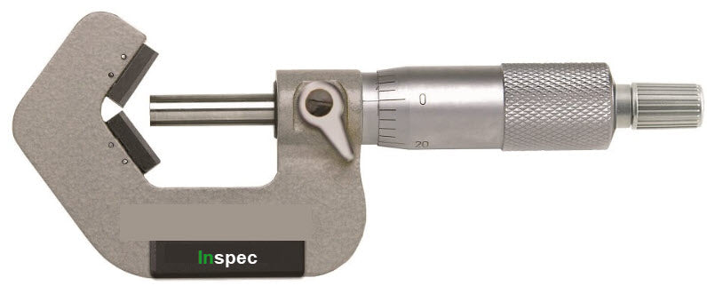 Inspec Vee Anvil micrometers 0.2-0.8" x .001" 3 flute 201-42-001