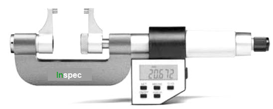 Inspec Caliper Type micrometer 138-01-040 Range 0-25mm x .001m/00005"