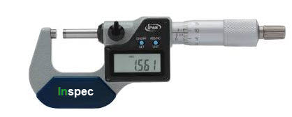 Inspec Digital Micrometer 133-01-410 Range 0-25mm/0-1" Resolution .00005"/.001mm IP65