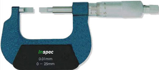 Inspec Blade Micrometer 0-25mm x.01mm Code 205-01-000 Mechanical  Type B