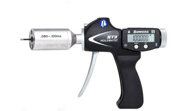 Bowers XTH1M-BT Pistol Grip Digital Bore Gauge 2-2.5mm/.08-.1"