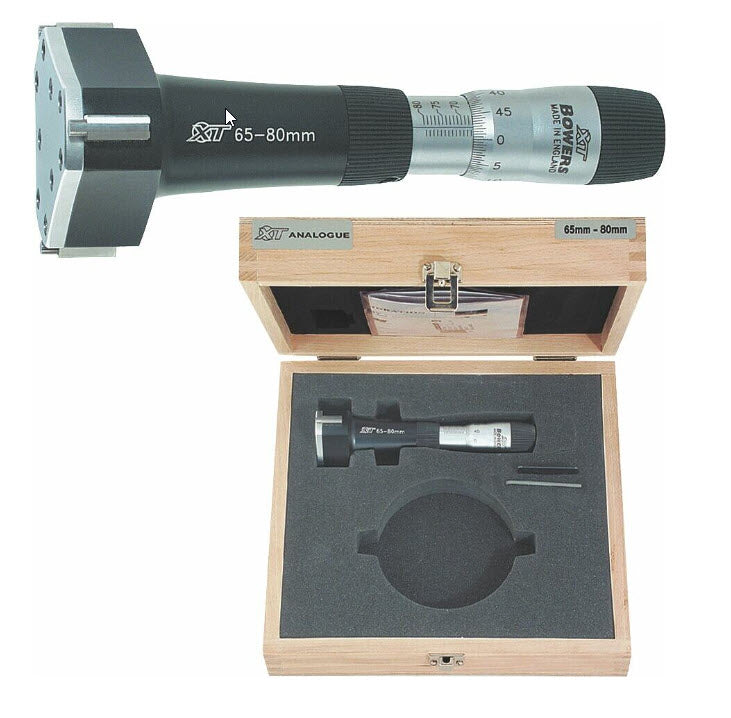 XT Analogue Standard 3 point micrometers XTA65M, 65-80mm