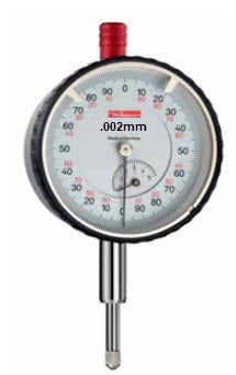 Verdict 23/2005 Kaefer High Precision Dial Gauge KM 500 T shockproof Dial Indicator, 58mm face graduation, Reading 0.002 mm Range 1 mm Range per revolution 0.2 mm