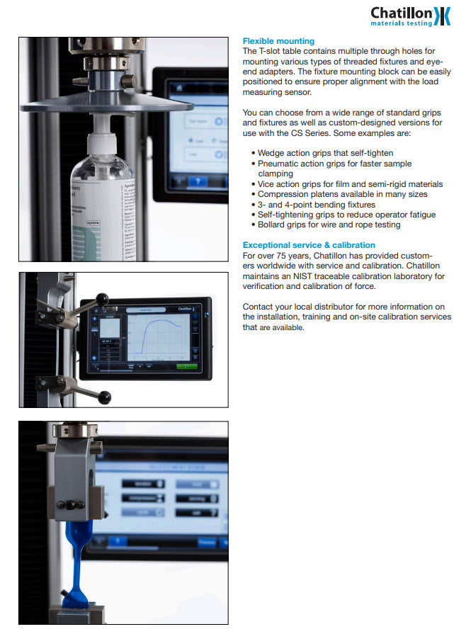 Lloyd Instruments/Ametek CS2-225 Single Column Bench Mounted Advanced Force Test System 225 lbf (1kN)