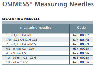 Schwenk OSIMESS 62600068 Needle for OS / OSH / OSS Split ball probes up to 1,75 - 2,25mm