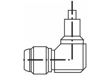 Schwenk OSIMESS 62500008 Angle piece 90°  .95-20.6mm Range