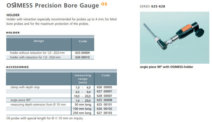 Schwenk OSIMESS 62500008 Angle piece 90°  .95-20.6mm Range