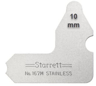 Starrett 167M-10 Radius Gauge Metric 10mm RADIUS GAUGE