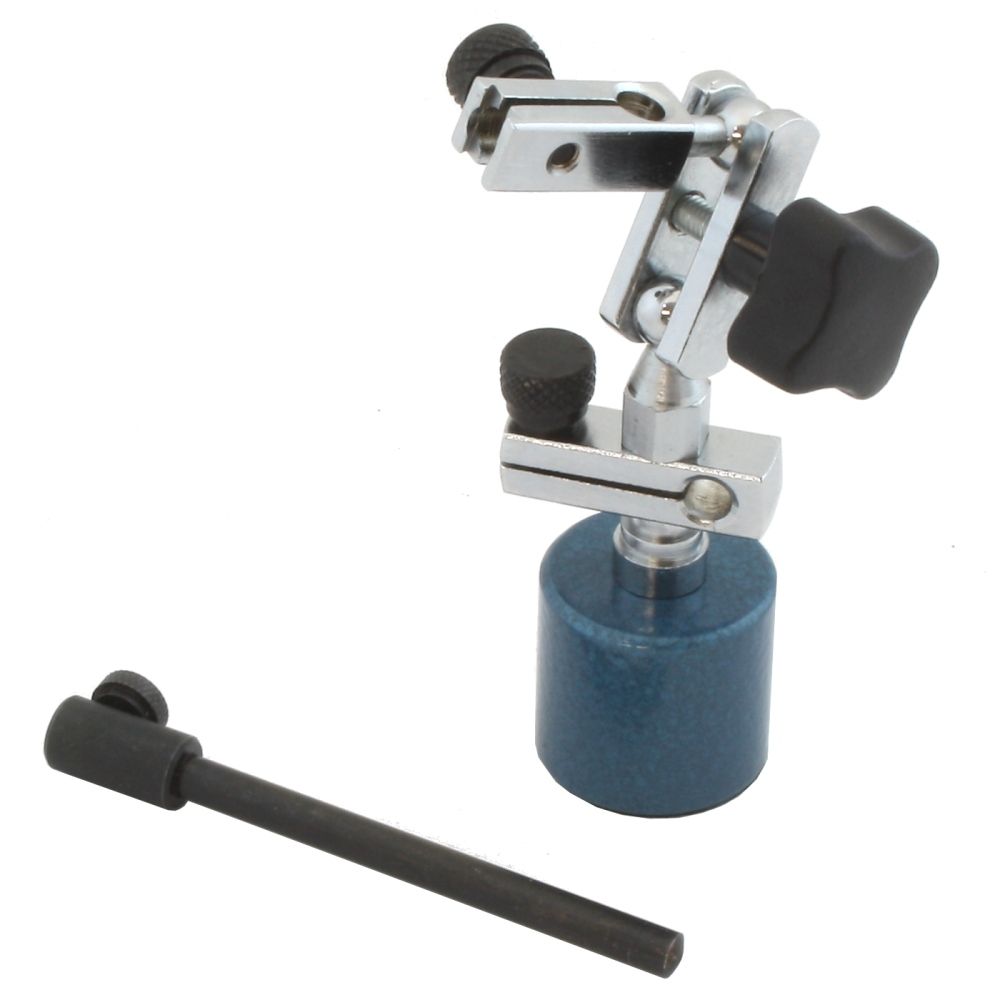 MHC 625-0520 Mini Universal Magnetic Indicator holder Height: 4.8" Base: 1-3/16" dia &clamp; 1" high