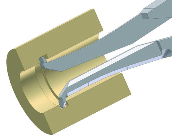 Internal Digital Caliper Gauge 209-934, 2.5-12.5mm/.1-.5"