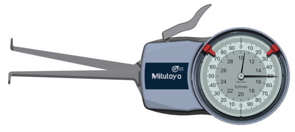 Metric Internal Dial Caliper Gauge 10-30mm 0,01mm 209-302