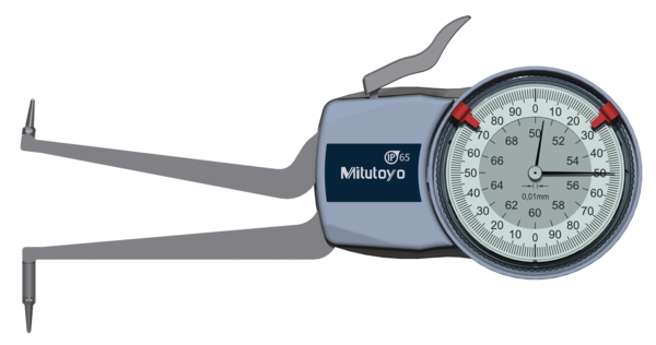 Metric Internal Dial Caliper Gauge 50-70mm 0,01mm 209-306