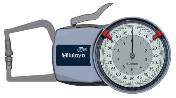 External Dial Caliper Gauge , 0,005mm 209-403, 0-10mm