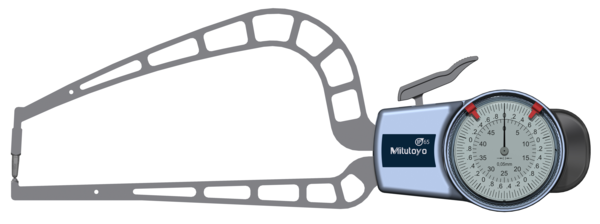 External Dial Caliper Gauge , 0,005mm 209-912  0-50mm