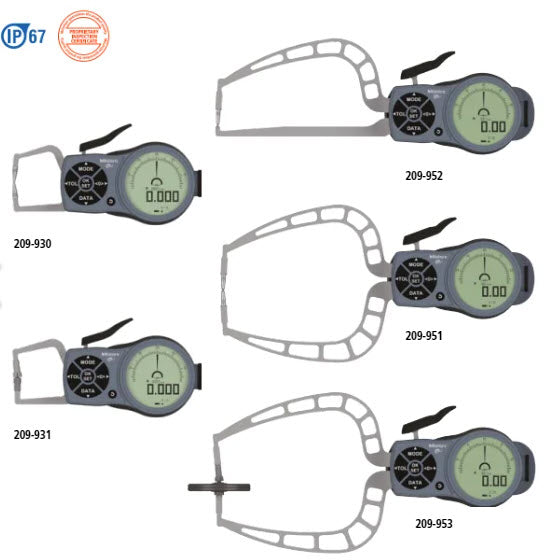 External Digital Caliper Gauge 209-955, 0-50mm