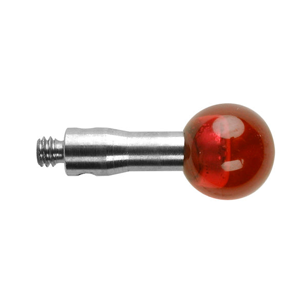 M2 Ø6 mm ruby ball, stainless steel stem, L 10 mm, EWL 10 mm A-5000-4156