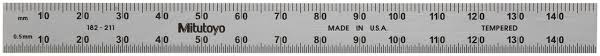 Metric Steel Rule, Fully-Flexible Rule, 150mm 182-211