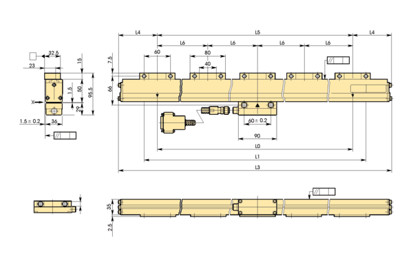 Linear Scale AT103 4750mm 539-149-30