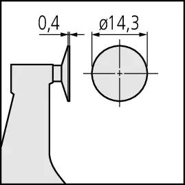 Mitutoyo Disc Micrometer, Hardened Steel Disks 50-75mm, Disk=20mm 169-205-10 Non Rotating Spindle