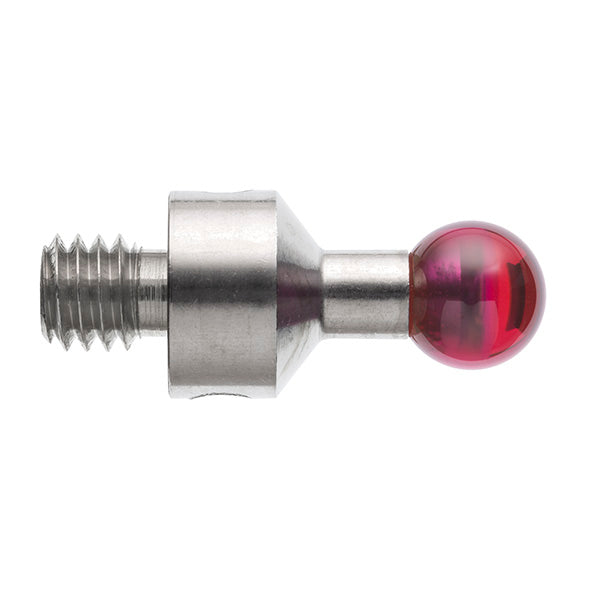 M4 Ø5 mm ruby ball, stainless steel stem, L 10 mm A-5000-6350