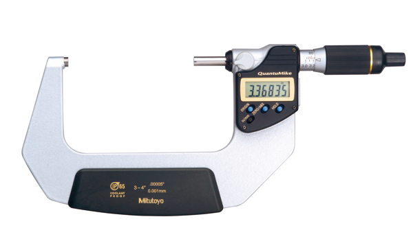 Mitutoyo Digital Micrometer QuantuMike IP65 Inch/Metric, 75-100mm/3-4" 293-188-30 Without OutPut